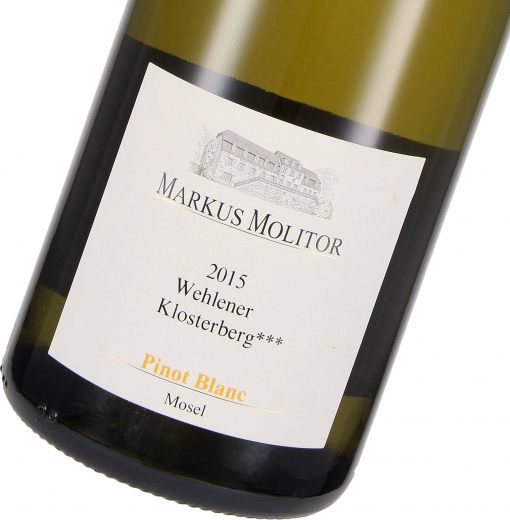 2015 Pinot Blanc "Wehlener Klosterberg ***" Magnum, Weingut Markus Molitor, Mosel