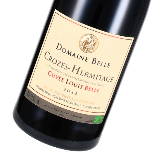 2022 Crozes Hermitage rouge Cuvée Louis Belle, Domaine Belle