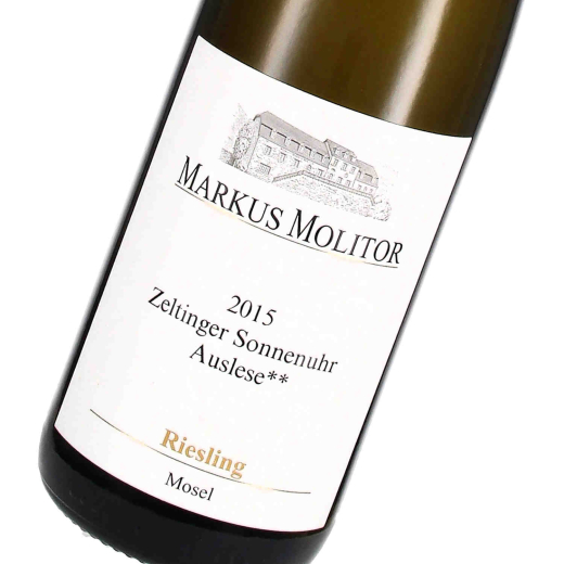 2015 Riesling Auslese fruchtsüß Zeltinger Sonnenuhr**; Weingut Markus Molitor, Mosel