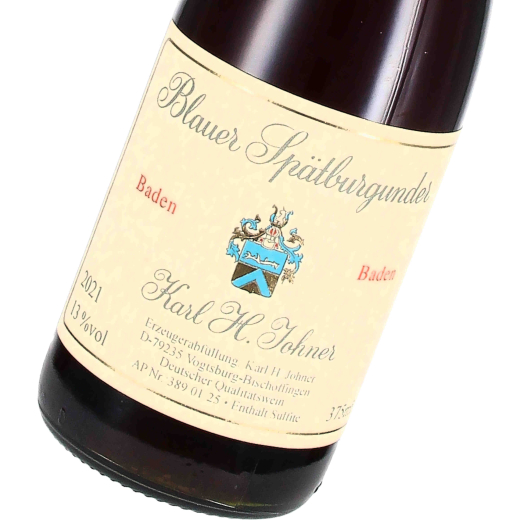 2021 Blauer Spätburgunder, halbe Flasche, Weingut Karl Heinz Johner, Baden - Kaiserstuhl