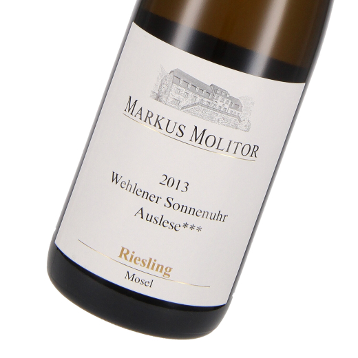 2013 Riesling Auslese fruchtsüß Wehlener Sonnenuhr*** HF; Weingut Markus Molitor, Mosel
