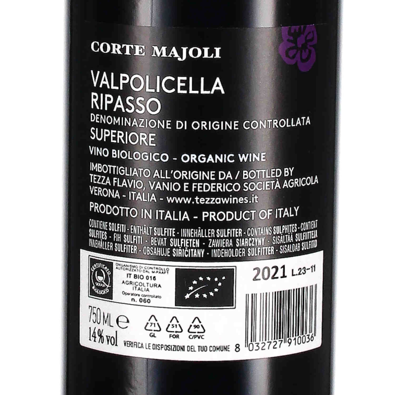 2017 Corte Valpolicella Superiore Agricola Majoli DOC, Ripasso Tezza Azienda