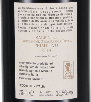 2014 Old Vines Primitivo Salento IGT; Az. Agr. Morella