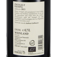 2015 Zweigelt Exempel, Weingut Hans und Andreas Gsellmann, Neusiedlersee