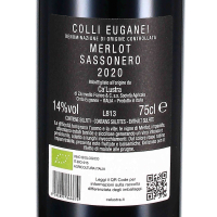 2020 Merlot Colli Euganei DOC Sassonero Azienda Agricola Ca Lustra
