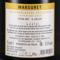 Prosecco Superiore Valdobbiadene DOCG Extra Dry "Il Soller", Azienda Agricola Marsuret