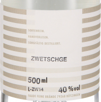 Zwetschgenwasser, Hausbrennerei Faude, Kaiserstuhl