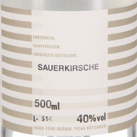 Sauerkirschwasser, Hausbrennerei Faude, Kaiserstuhl