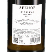 2025 Riesling trocken, Weingut Seehof/Florian Fauth, Rheinhessen