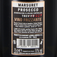 Prosecco frizzante Treviso DOC Spago, Azienda Agricola Marsuret