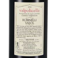 2019 Valpolicella Classico Superiore DOC, Azienda Agricola Rubinelli Vajol