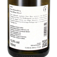 2024 Pinot Blanc "Haus Klosterberg", Qualitätswein, Weingut Markus Molitor, Mosel