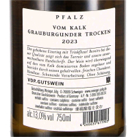 2023 Grauburgunder Vom Kalk; Weingut Jülg, Pfalz