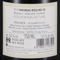 2018 Riesling "Rüdesheim Berg Rottland" trocken, VDP.Grosses Gewächs, Weingut Balthasar Ress, Rheingau