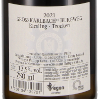 2021 Riesling Burgweg, VDP Erste Lage, Weingut Philipp Kuhn, Pfalz