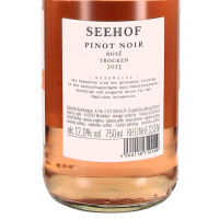 2022 Pinot Noir Rosé, Weingut Seehof/Florian Fauth, Rheinhessen