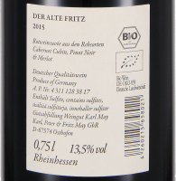 2015 Rotweincuvée "Alter Fritz" trocken, Weingut Karl May, Rheinhessen