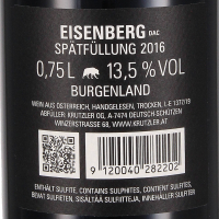 2016 Blaufränkisch Eisenberg DAC, Spätfüllung, Weingut Krutzler, Südburgenland