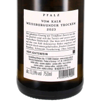2023 Weissburgunder Vom Kalk; Weingut Jülg, Pfalz