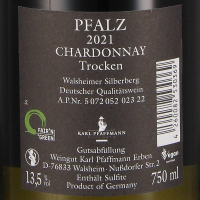 2022 Chardonnay Selection "Walsheimer Silberberg" trocken, Weingut Karl Pfaffmann, Pfalz