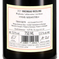 2021 Riesling trocken Von Unserm, VDP.Gutswein; Weingut Balthasar Ress, Rheingau