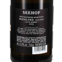 2023 Riesling Morstein Alte Reben ;, Weingut Seehof/Florian Fauth, Rheinhessen