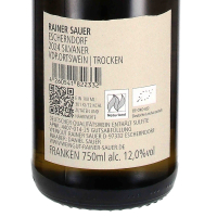 2024 Silvaner Escherndorf Muschelkalk VDP.Ortswein; Weingut Rainer Sauer, Franken