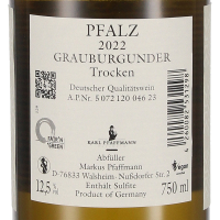 2022 Grauburgunder trocken, Weingut Karl Pfaffmann, Pfalz