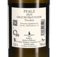 2023 Grauburgunder trocken, Weingut Karl Pfaffmann, Pfalz