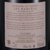 2019 Les Bancèls AOP Faugères, Domaine de Cébène