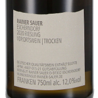 2022 Escherndorfer Riesling trocken, Weingut Rainer Sauer, Franken
