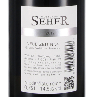 2017 Grüner Veltliner NEUE ZEIT No. 4 Reserve, Weingut Wolfgang Seher, Weinviertel
