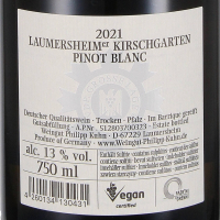2021 Pinot Blanc "Kirschgarten" VDP.Grosses Gewächs, Weingut Philipp Kuhn, Pfalz