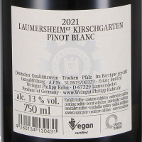 2021 Pinot Blanc; Kirschgarten" VDP.Grosses Gewächs, Weingut Philipp Kuhn, Pfalz