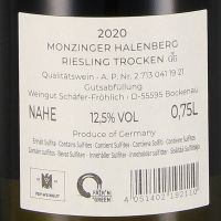 2020 Riesling Halenberg Grosses Gewächs, Weingut Schäfer-Fröhlich, Nahe