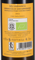 2022 Vernaccia di San Gimignano DOCG "Selvabianca" halbe Flasche, Il Colombaio di Santachiara