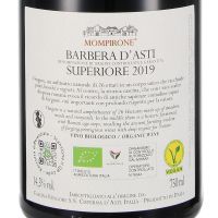 2019 Barbera d`Asti Superiore DOCG “Mompirone, Cascina Vengore