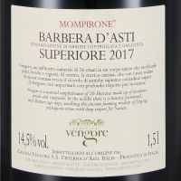 2017 Barbera d`Asti Superiore DOCG “Mompirone Magnum in Holzkiste, Cascina Vengore
