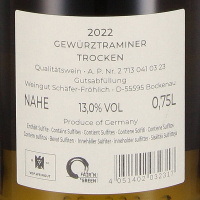 2022 Nahe Gewürztraminer trocken, Weingut Schäfer-Fröhlich, Nahe