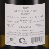 2022 Nahe Weissburgunder, Weingut Schäfer-Fröhlich, Nahe
