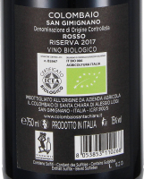 2017 San Gimignano Rosso Riserva DOC "Colombaio", Il Colombaio di Santachiara