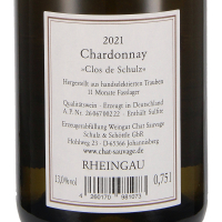 2021 Chardonnay Clos de Schulz QbA, Weingut Chat Sauvage, Rheingau