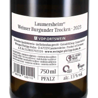 2021 Weißer Burgunder vom Kalksteinfels, VDP.Ortswein, Weingut Philipp Kuhn, Pfalz