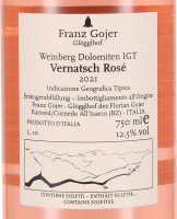 2021 Vernatsch Rosè Südtirol DOC;, Franz Gojer
