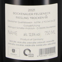 2021 Riesling Felseneck trocken, VDP.Grosses Gewächs, Weingut Schäfer-Fröhlich, Nahe