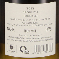 2022 Fröhlich trocken QW, Weingut Schäfer-Fröhlich, Nahe