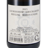 2015 Riesling Kirschgarten Beerenauslese Halbe Flasche, Weingut Philipp Kuhn, Pfalz