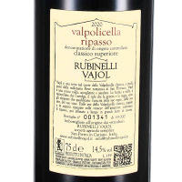 2018 Ripasso Valpolicella Classico Superiore DOC, Az. Agr. Rubinelli Vajol