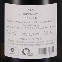 2022 Chardonnay"S" trocken, Weingut Schäfer-Fröhlich, Nahe