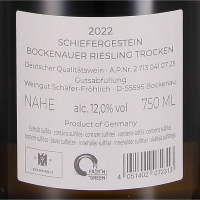 2022 Riesling “Vom Schiefergestein” , Weingut Schäfer-Fröhlich, Nahe